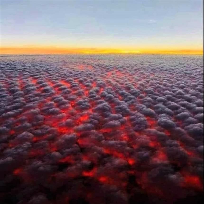 A view of California fires from the air: Almost pretty from a distance, but devastating up close!